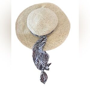 Jacobson Hat Straw Sombrero Bolero Scarf Band